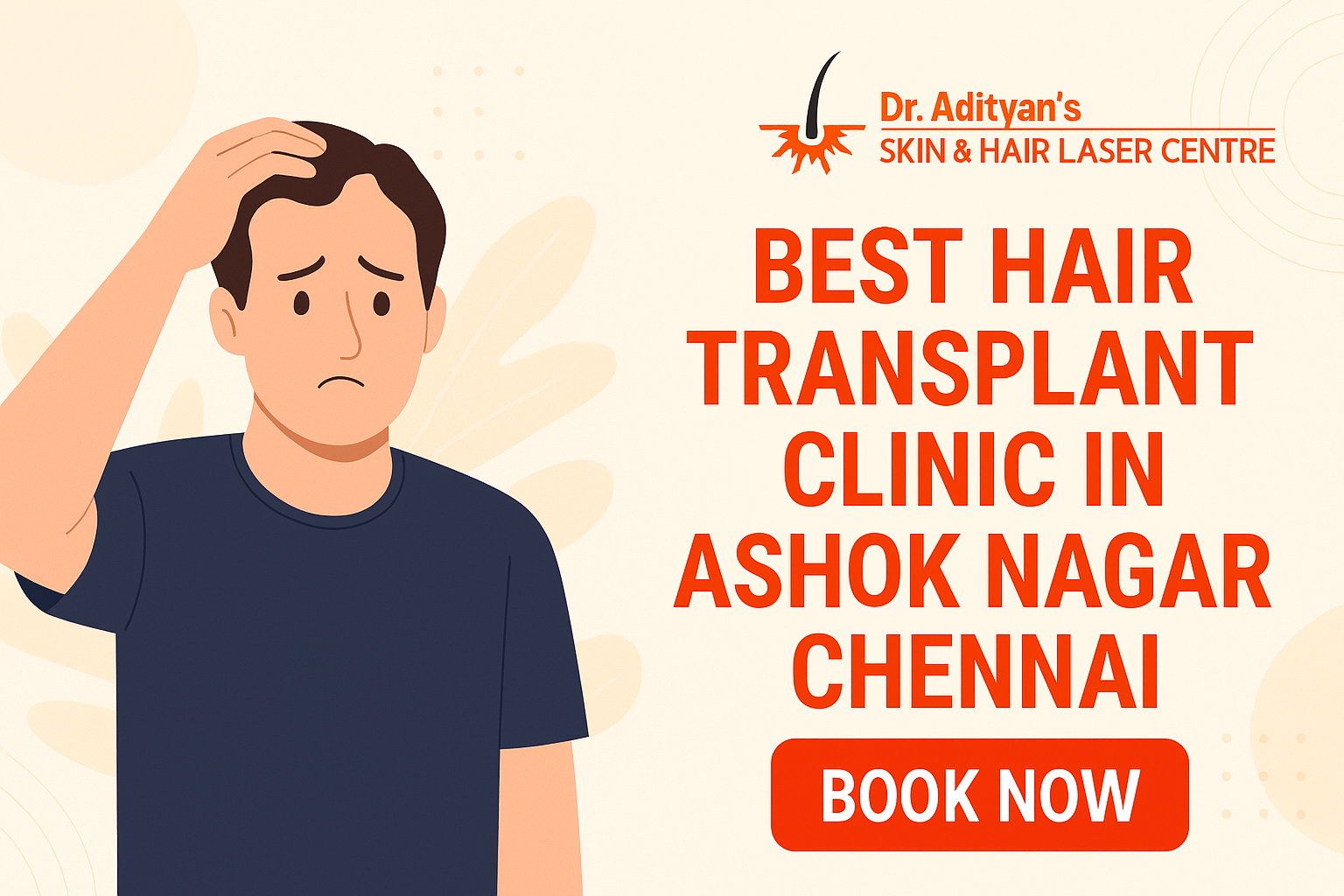 You are currently viewing Best Hair Transplant Clinic in Ashok Nagar Chennai: Adityan Skin Clinics