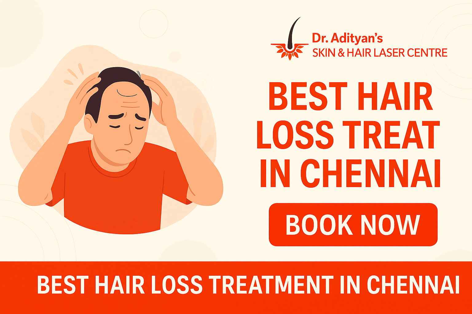 Read more about the article Best Hair Loss Treatment in Chennai – Restore Confidence at Adityan Clinic