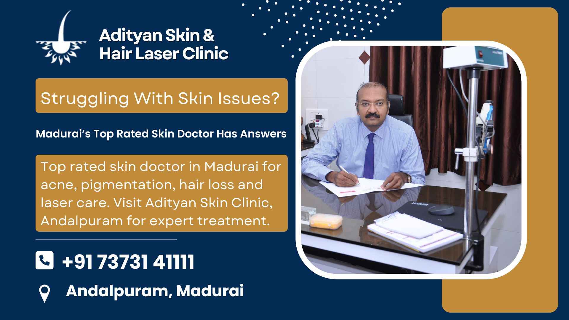 Read more about the article Struggling With Skin Issues? Madurai’s Top Rated Skin Doctor Has Answers