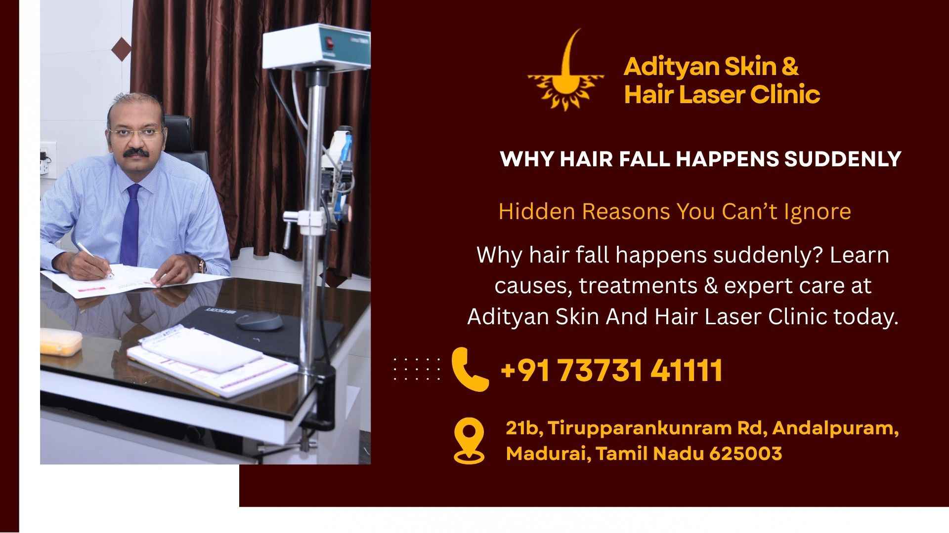 Read more about the article Why Hair Fall Happens Suddenly – Hidden Reasons You Can’t Ignore